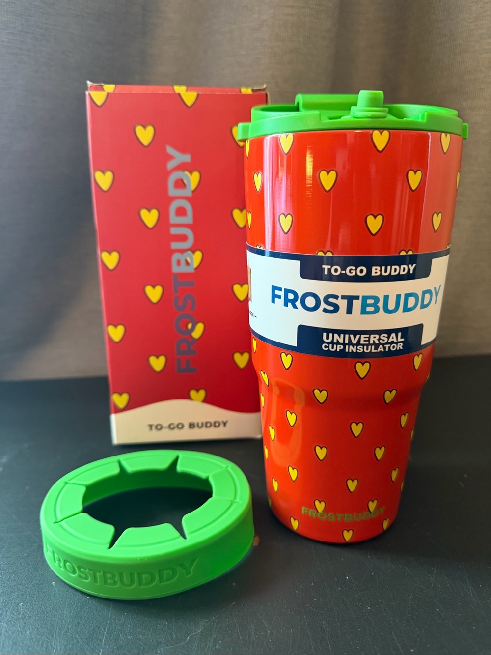FrostBuddy Red Heart To-Go Cup Insulator by FrostBuddy